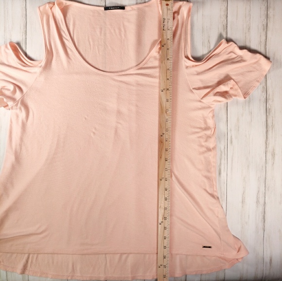 Tahari Shakira knit cold shoulder top a49 - Picture 5 of 8